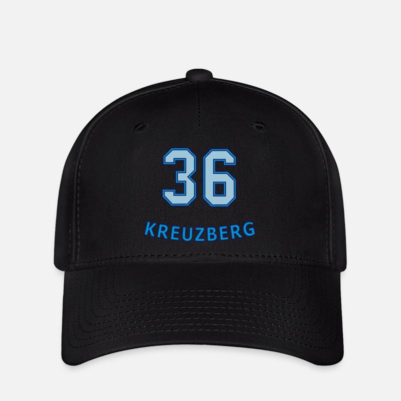 KREUZBERG 36 - Flexfit Cap - Schwarz