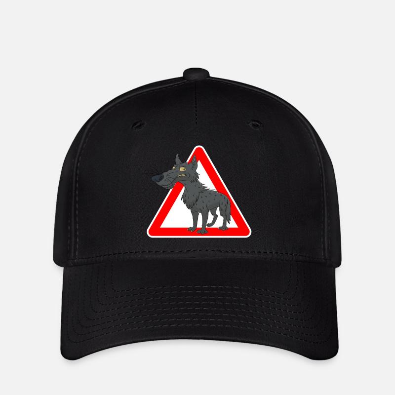 loup - Casquette Flexfit - noir