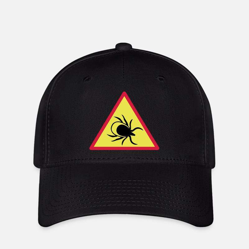 Achtung Zecken - Flexfit Cap - Schwarz