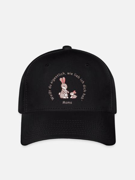 Mutter, Mama | lieb haben - Flexfit Cap - Schwarz