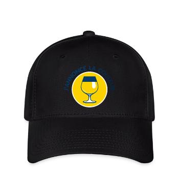 annonce couleur jaune ricar apero alcool humour 30 - Casquette Flexfit - noir - Devant