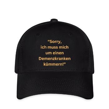 Désolé, je m’occupe d’un patient atteint de démence - Casquette Flexfit - noir - Devant