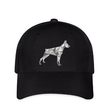 DOBERMAN GÉOMÉTRIQUE - Casquette Flexfit - noir - Devant