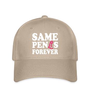 Same penis forever - Flexfit Cap - khaki - Front