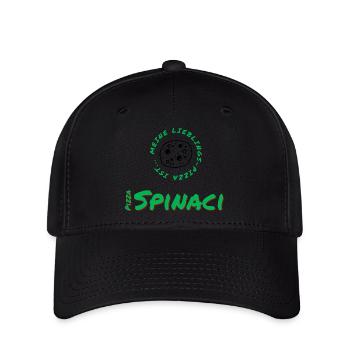 Meine Lieblings-Pizza ist... Pizza Spinat - Flexfit Cap - Schwarz - Vorne