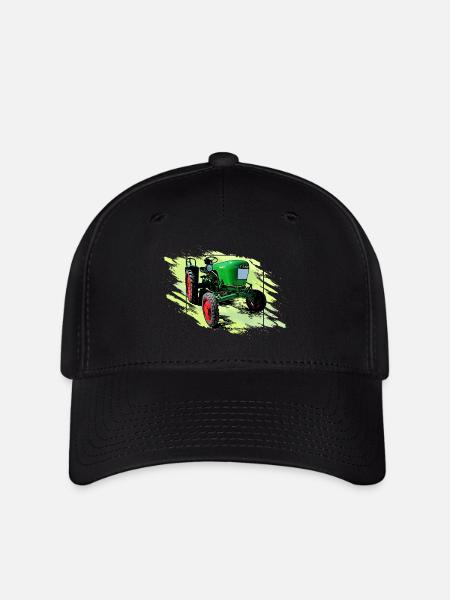 Dieselross F12 Oldtimer Traktor - Flexfit Cap - Schwarz