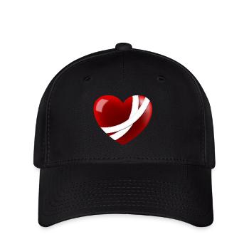 Wounded Heart - Flexfit Cap - black - Front