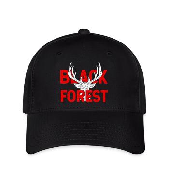 Black Forest for Black Shirts - Flexfit Cap - Schwarz - Vorne