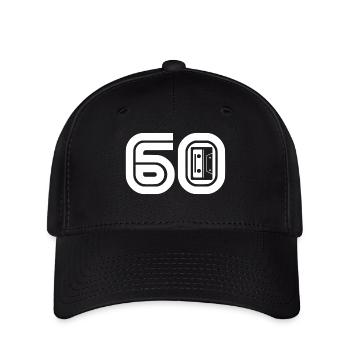 60 Retro Music 60s - Flexfit Cap - black - Front