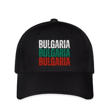 Bulgarian flag, Bulgarian pride - Flexfit Cap - black - Front