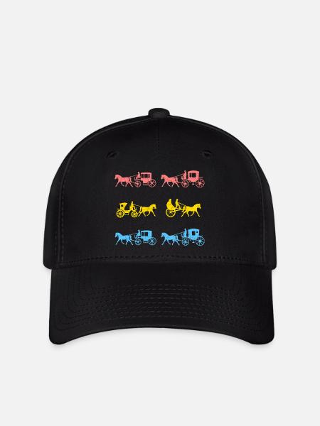 Kutsche Kutscher - Flexfit Cap - Schwarz