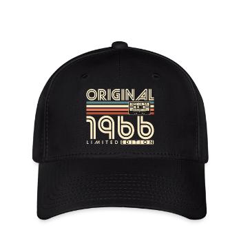 Original_1966_Jahrgang_Geburtstag_Geschenk_Retro - Flexfit Cap - Schwarz - Vorne