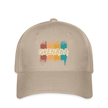 Geschenk für Grenada - Flexfit Cap - Khaki - Vorne