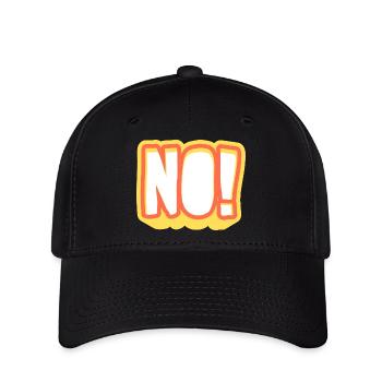 NOPE! Glowing Pop Art Signal - Flexfit Cap - black - Front