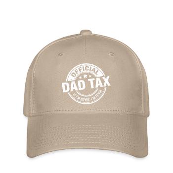 Dad Tax Official Stamp - Flexfit Cap - khaki - Front