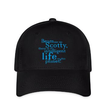 beam me up scotty - Flexfit Cap - Schwarz - Vorne