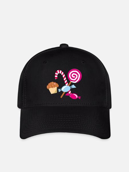 candy - Flexfit Cap - Schwarz