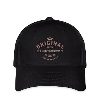 Original 100 Prozent Rechtsanwaltsfachangestellte - Flexfit Cap - Schwarz - Vorne