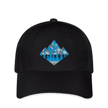 Berge - Flexfit Cap - Schwarz - Vorne