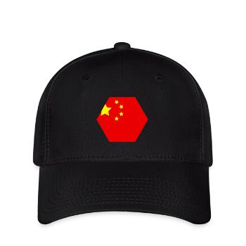 Drapeau de la Chine - Casquette Flexfit - noir - Devant