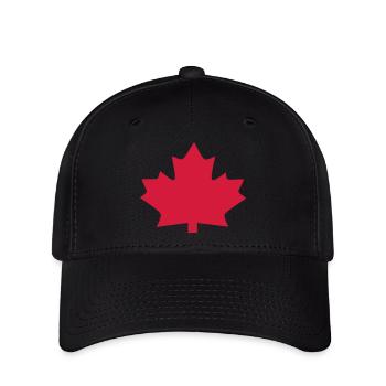 ahorn - canada - Flexfit Cap - Schwarz - Vorne
