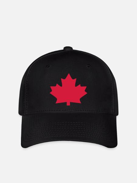ahorn - canada - Flexfit Cap - Schwarz