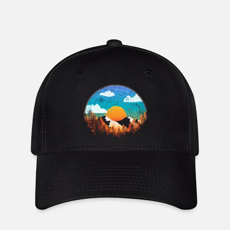 Mountain Panorama - Flexfit Cap - black