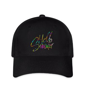 Bonjour Summer - Casquette Flexfit - noir - Devant