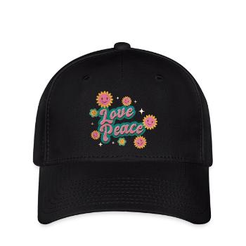 Love peace - Flexfit Cap - black - Front
