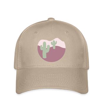 Desert with cacti - Flexfit Cap - khaki - Front