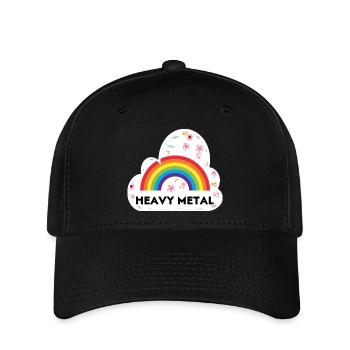 Heavy Metal - Flexfit Cap - Schwarz - Vorne