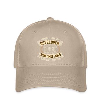 Oui, je suis un développeur Motif de conseils d’experts - Casquette Flexfit - kaki - Devant
