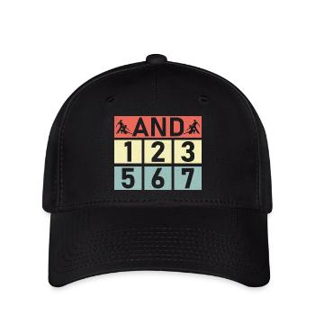 et 123 567 salsa danse musique latine - Casquette Flexfit - noir - Devant