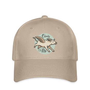 Les vaches peuvent voler - Casquette Flexfit - kaki - Devant