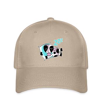 Schlafende Kuh - Flexfit Cap - Khaki - Vorne