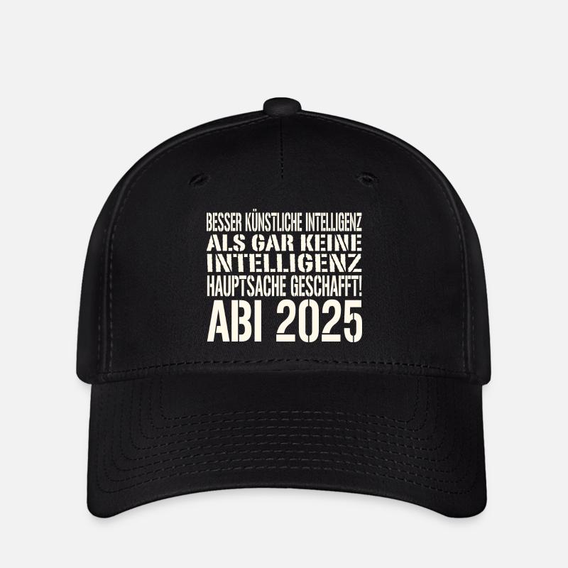 Abi Spruch 2025 - Flexfit Cap - Schwarz