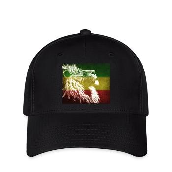 Reggae Lion Flag Art - Flexfit Cap - black - Front