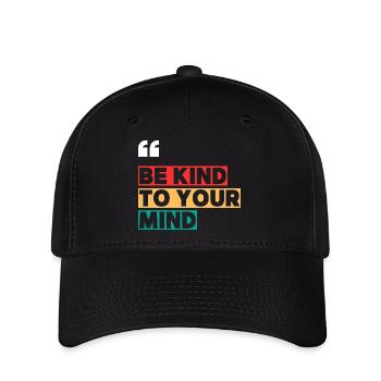 Motivation Verstand Inspiration Mindset - Flexfit Cap - Schwarz - Vorne