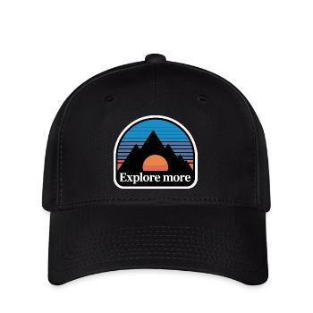 MÜTZE - Flexfit Cap - Schwarz - Vorne