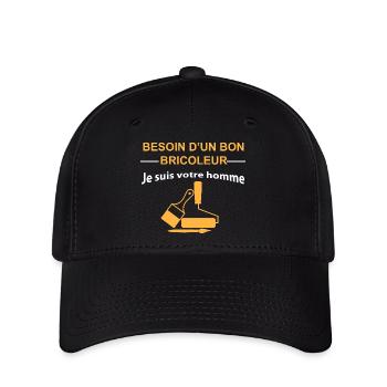 Bricoleur homme: Je suis votre homme - Casquette Flexfit - noir - Devant