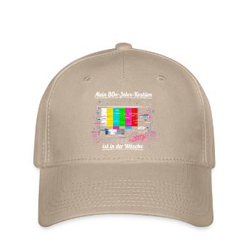 Image d’essai costume des années 80 Carnaval drôle rétro - Casquette Flexfit - kaki - Devant