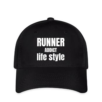 Runner Life Style - Flexfit Cap - black - Front