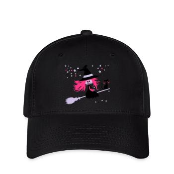 Hexe - Flexfit Cap - Schwarz - Vorne