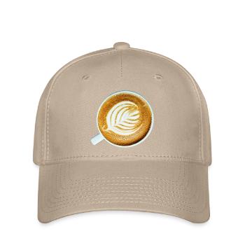 coffee coffee cappuccino espresso2 - Flexfit Cap - khaki - Front