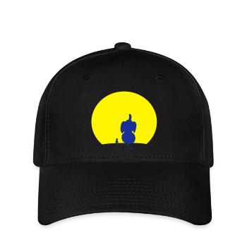 elefant_mouse_moon - Casquette Flexfit - noir - Devant