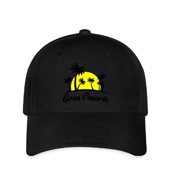 gran canaria - Flexfit Cap - Schwarz - Vorne