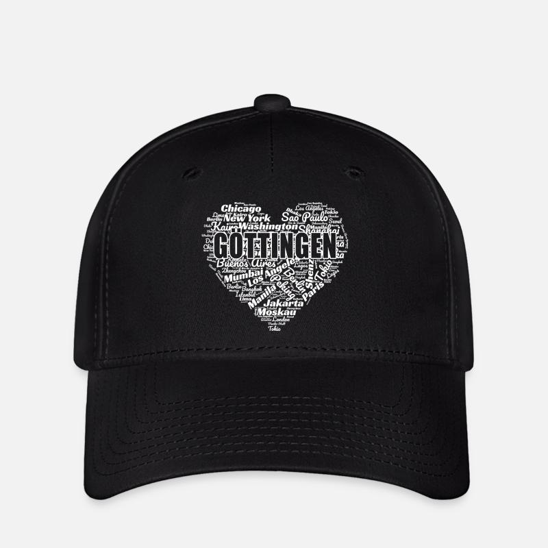 GÖTTINGEN - Flexfit Cap - Schwarz