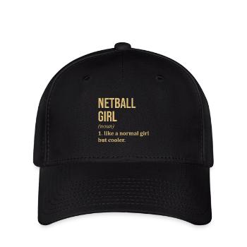 Netzball - Flexfit Cap - Schwarz - Vorne