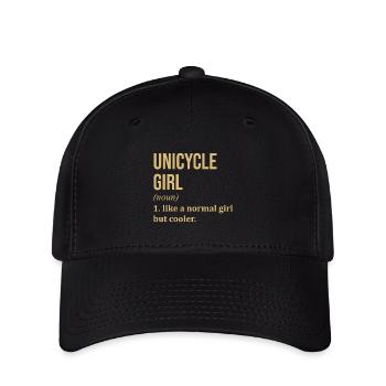 monocycle - Casquette Flexfit - noir - Devant
