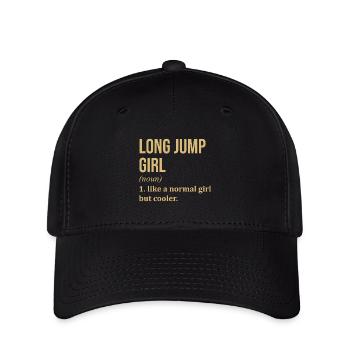 Weitsprung - Flexfit Cap - Schwarz - Vorne